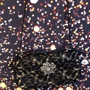 👜 Black Lace Evening Bag